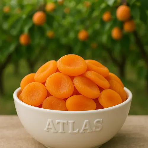 Bulk dried apricots packed for export